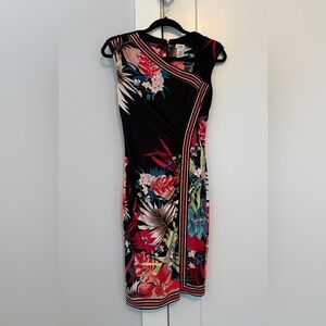 Floral Black Caché Dress